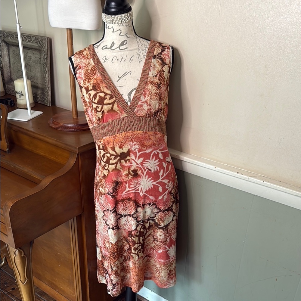 Liz Claiborne Sleeveless V-Neck Midi Dress 129.00‼️FINAL SALE Pink